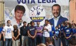 Salvini in piazza a Cologno per tirare la volata finale al sindaco Rocchi, bagno di folla