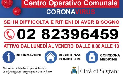 Covid, Segrate attiva un numero telefonico per i cittadini