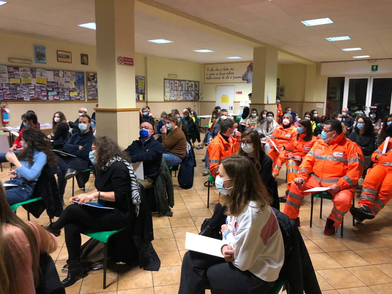 Più forti del Covid: i futuri volontari del 118 fanno l’esame in oratorio FOTO