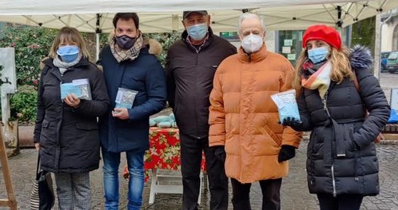 Mascherine donate agli over 65 a Gorgonzola