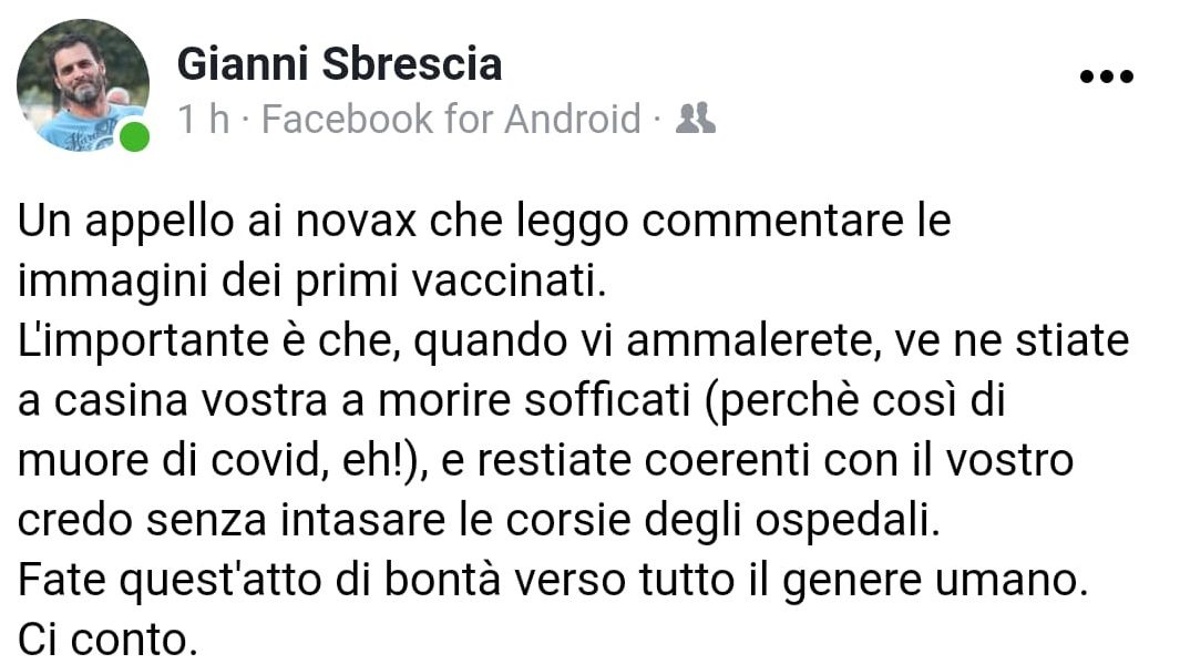 Assessore contro i no Vax - arrivano le scuse: Soffro di asma, ho paura di  questo virus - Prima la Martesana