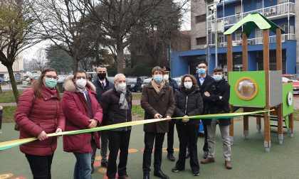 "Regalo di Natale" per i bimbi: inaugurato un nuovo parchetto a Cologno