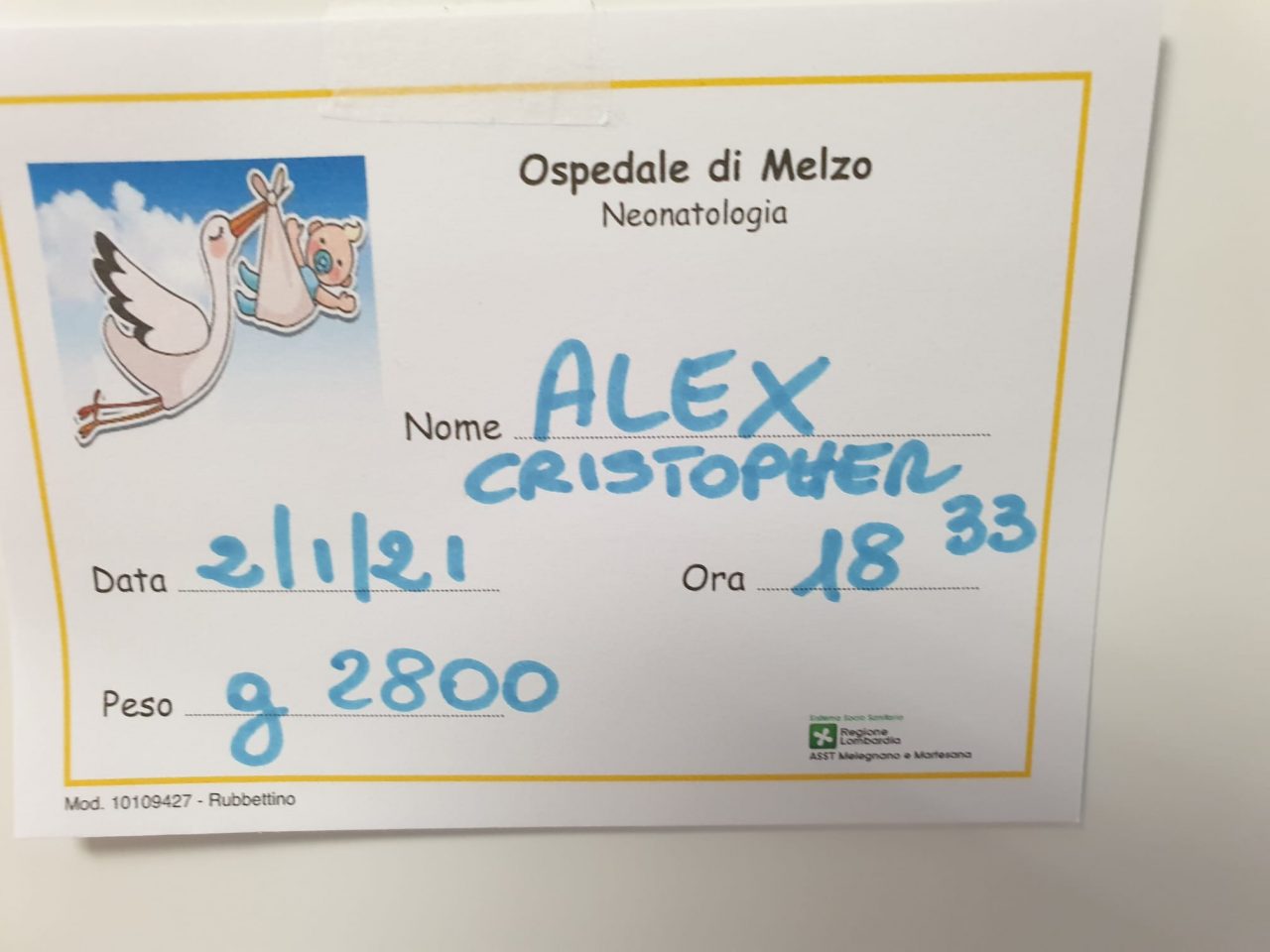 E’ di Pioltello il primo nato all’ospedale di Melzo nel 2021