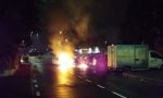 Auto in fiamme a Seggiano: per i Vigili del fuoco è un incendio accidentale FOTO