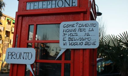 Melzo come Londra: in via Verdi compare la tipica cabina telefonica