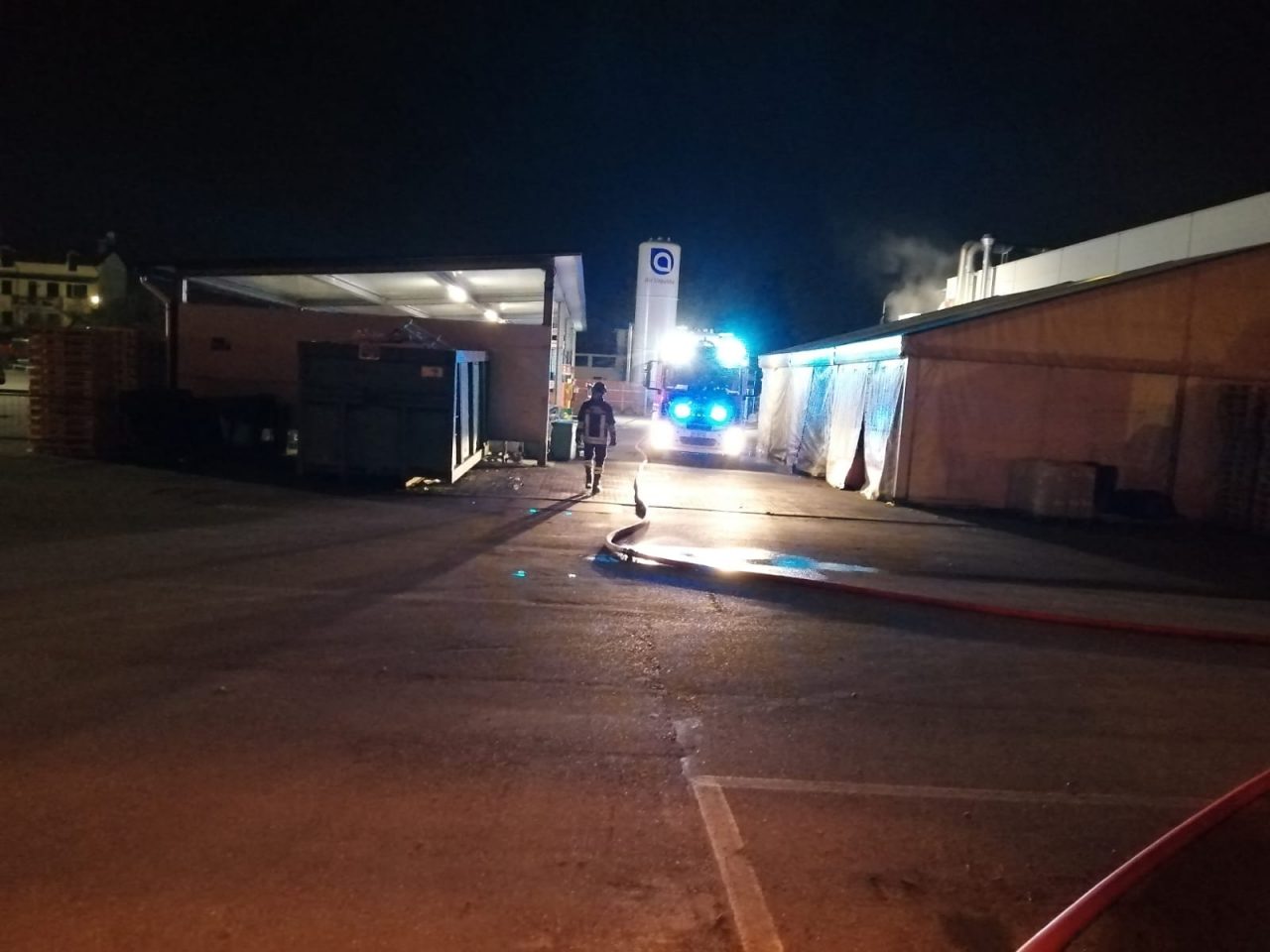 Incendio in ditta