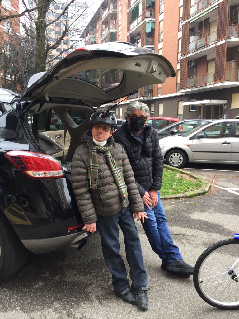 Luigi Bignami 64enne di Sesto Sull'Adda, amici ricomprano il triciclo rubato