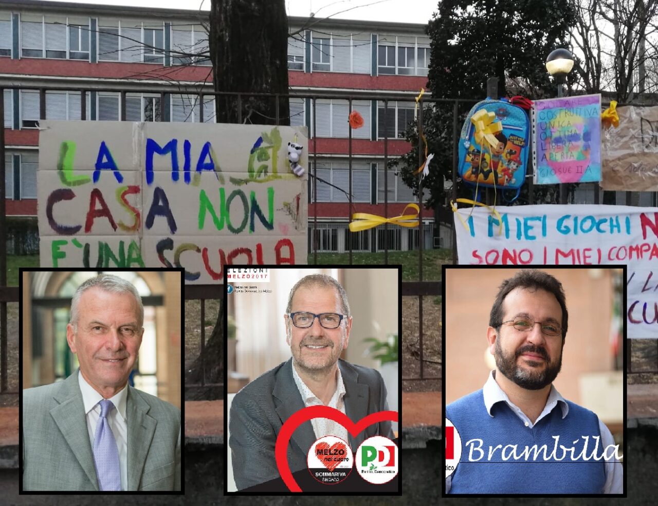A Melzo baruffa social tra sindaco e Pd sui cartelloni della scuola rimossi