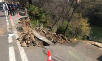 Strada crollata lungo il Brembo, parte la sistemazione