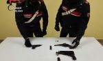 Tre pistole trovate in un campo a Vignate dai Carabinieri
