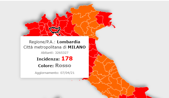 Lombardia in zona arancione dal 12 aprile? I dati sui contagi lasciano ben sperare