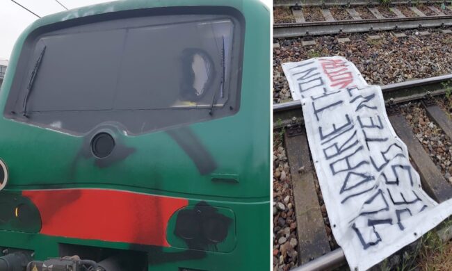 No Tav bloccano un treno della S9 e aggrediscono il macchinista con lo spray
