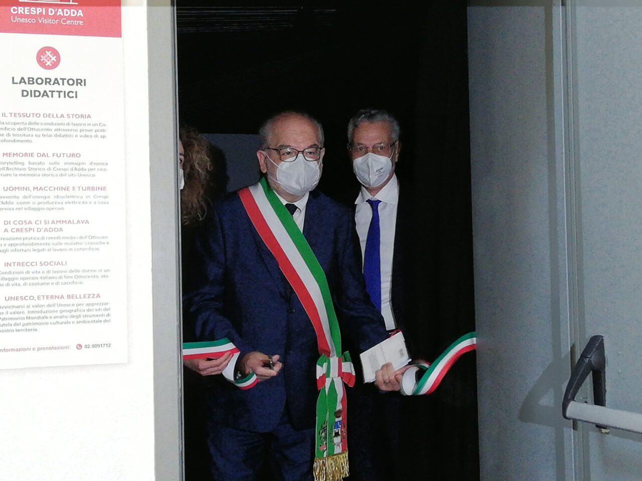 Taglio del nastro per il nuovo museo multimediale di Crespi d’Adda