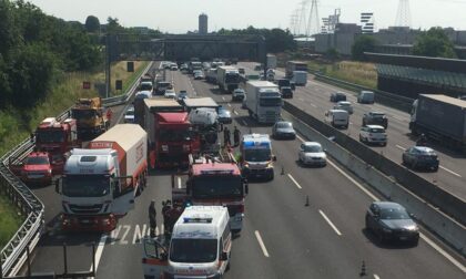 Grave incidente in Autostrada A4 con mezzi pesanti coinvolti