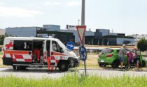 Ciclista investito sulla Cerca a Pessano. Sul posto ambulanza, Carabinieri e Polizia Locale