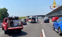 Incidente in autostrada, due feriti