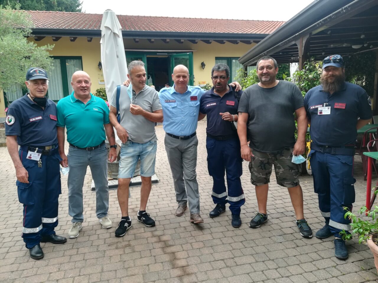 L’Anc di Trezzo al tavolo per il pranzo del decennale