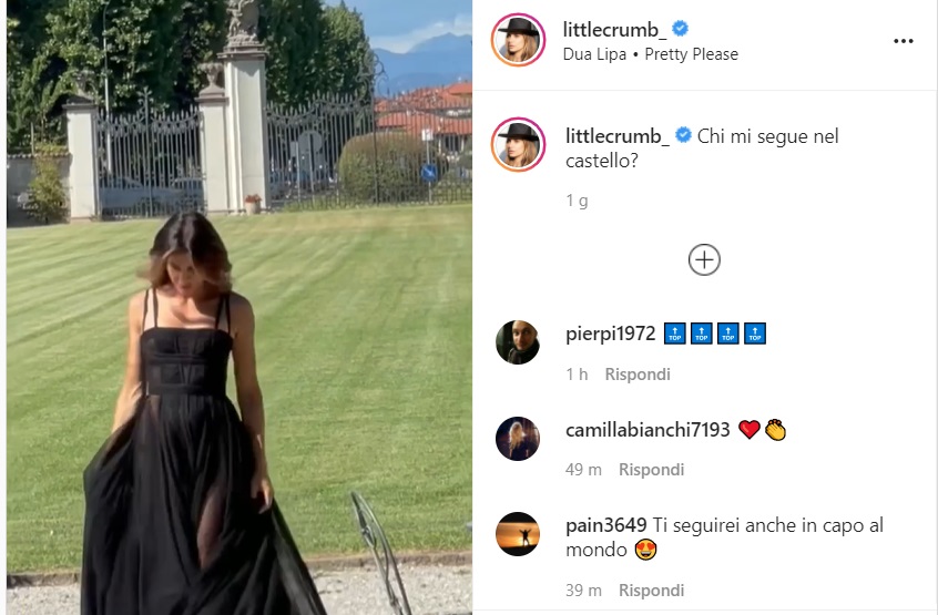 Elisabetta Canalis al lavoro in Martesana