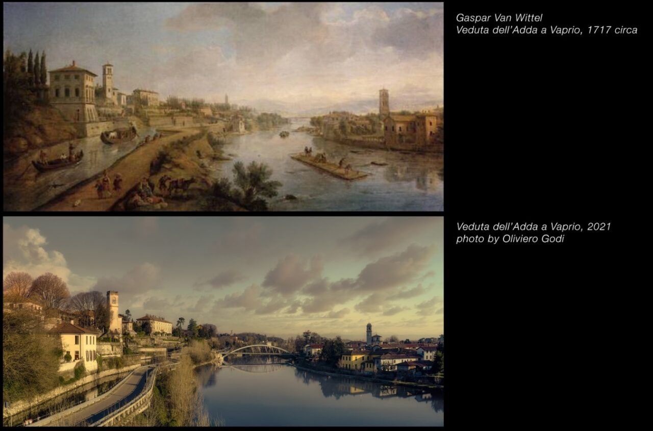 Dopo trecento anni lo skyline di Vaprio d’Adda è lo stesso del quadro dipinto da Van Wittel