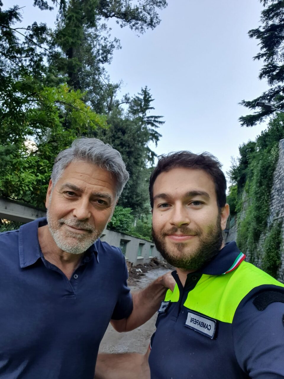 George-Clooney-Laglio-Mattia-Cambareri-Protezione-Civile-Trezzo