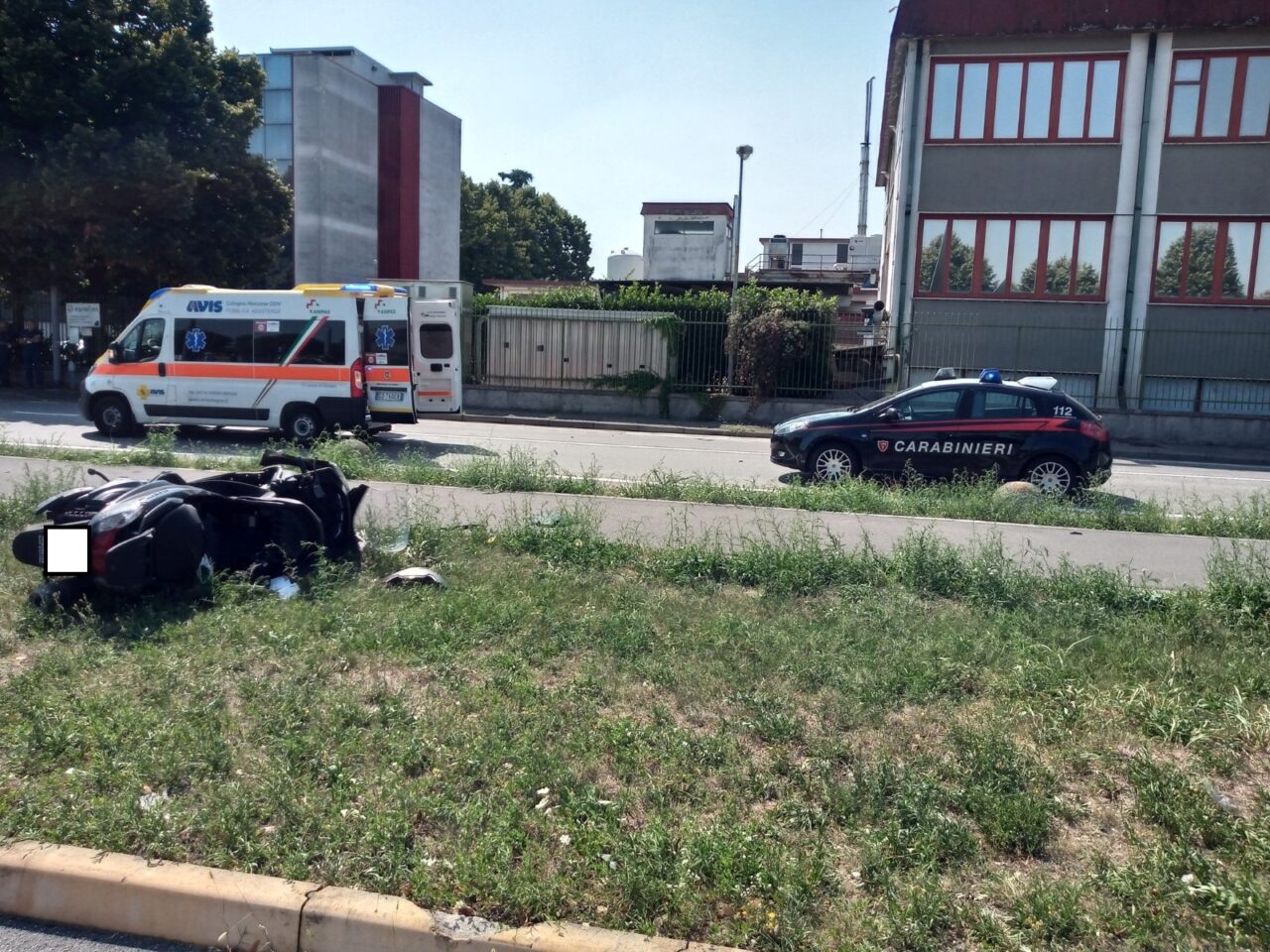 Fuori pericolo il motociclista di Vimodrone