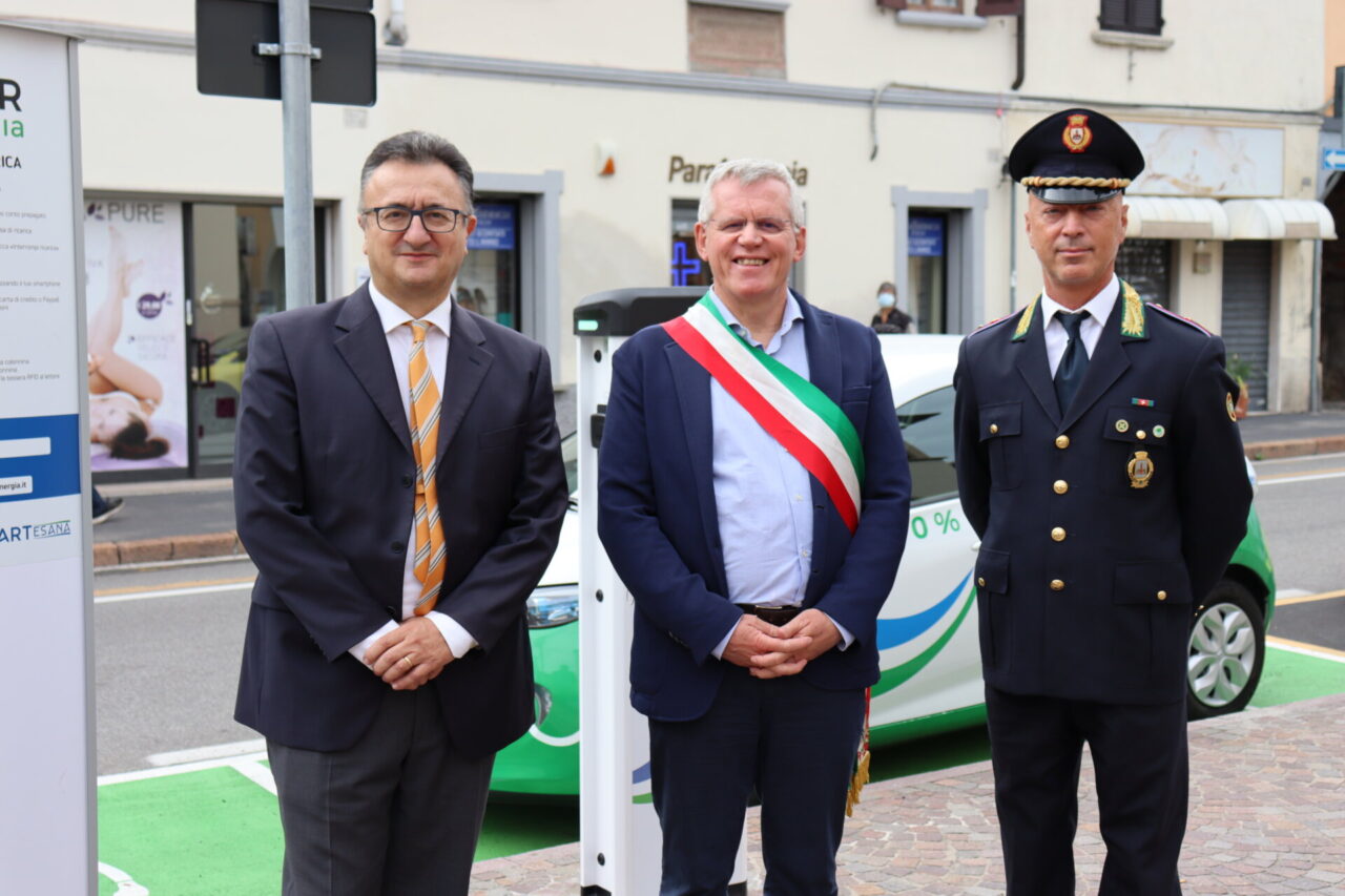 Con Cogeser la ricarica per le auto elettriche  si fa in centro a Gorgonzola