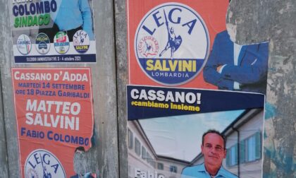 A Cassano d'Adda già strappati i manifesti di Matteo Salvini