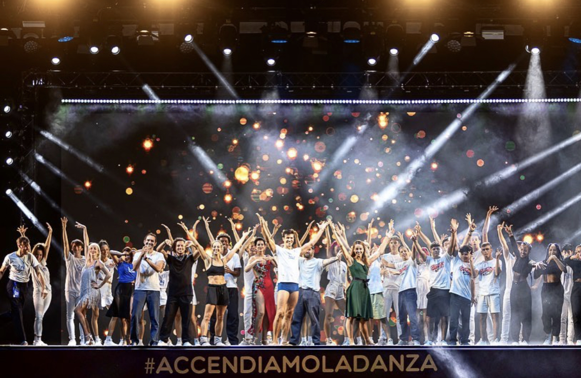 Trezzo sull'Adda, Valeria Bonfanti con Roberto Bolle all'OnDance 2021