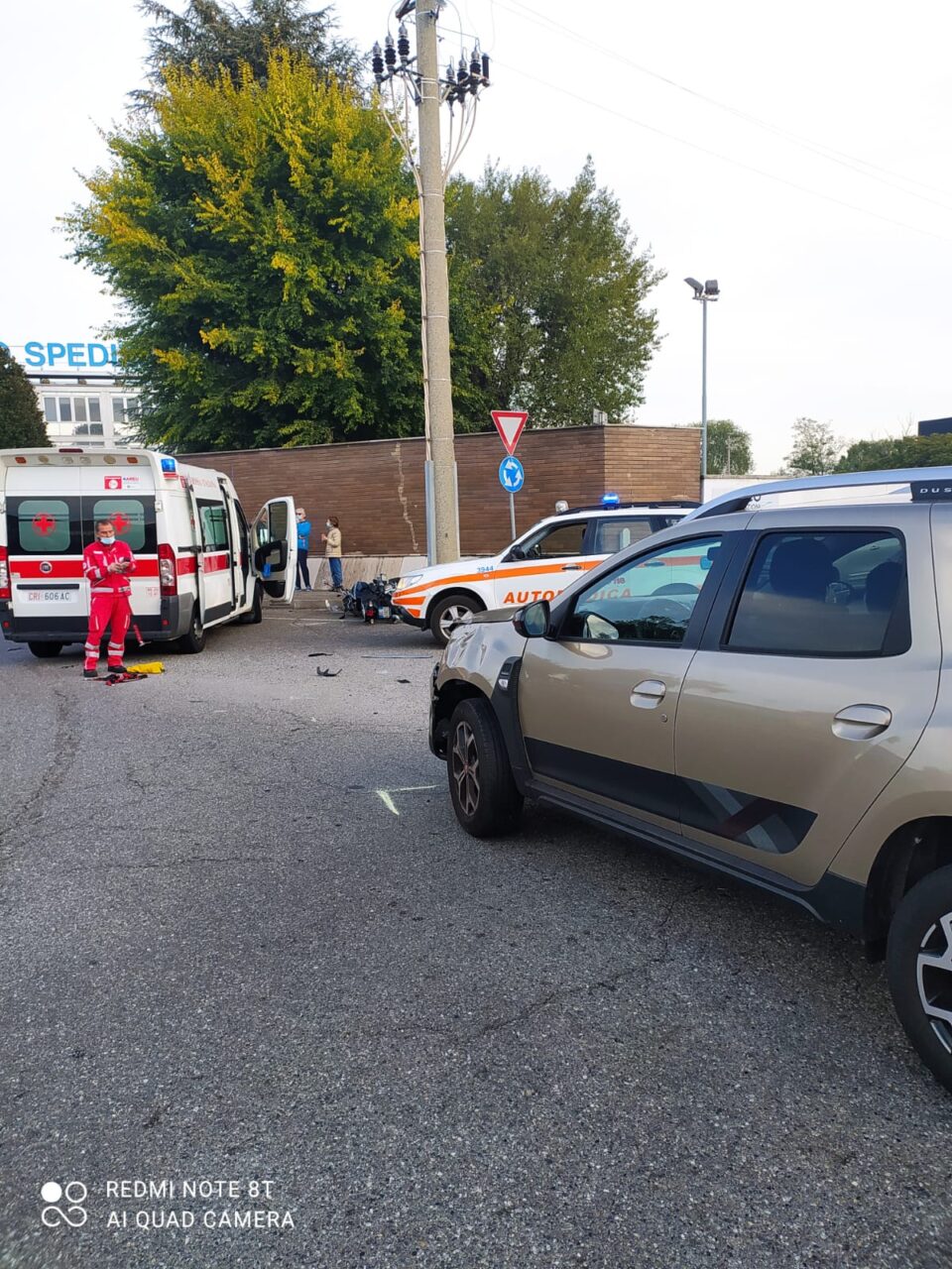 Incidente fra un centauro e un’automobilista