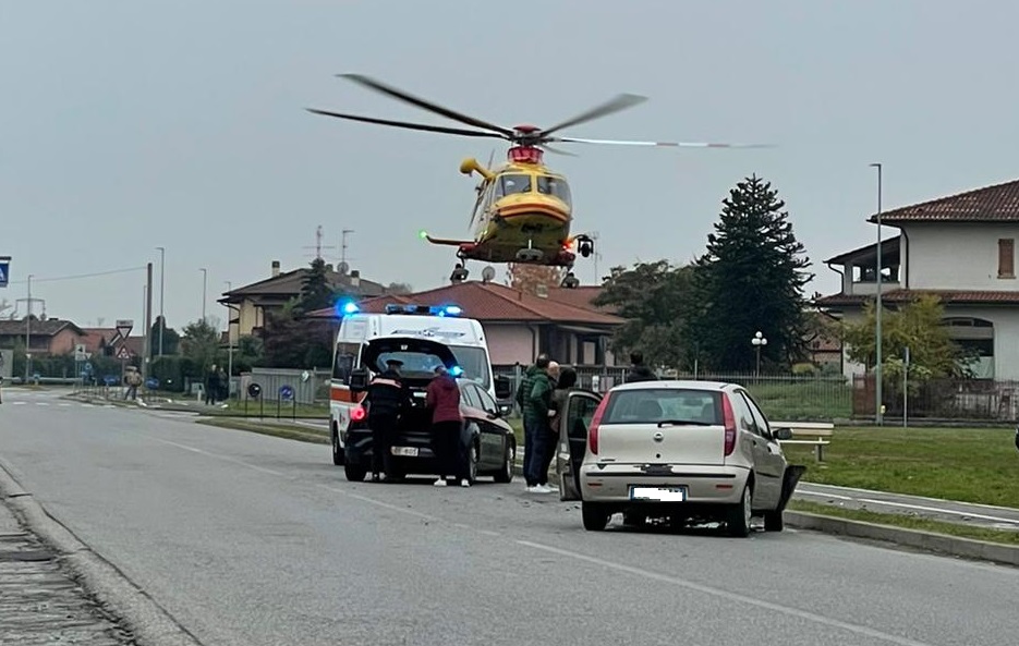Incidente a Truccazzano sul posto elisoccorso e tre ambulanze