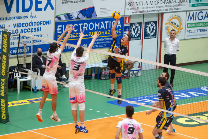 Pallavolo Serie A3 – Brugherio, momento negativo. La capolista Grottazzolina vince 3-0
