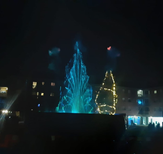 Fontane danzanti per augurare a tutti buon Natale