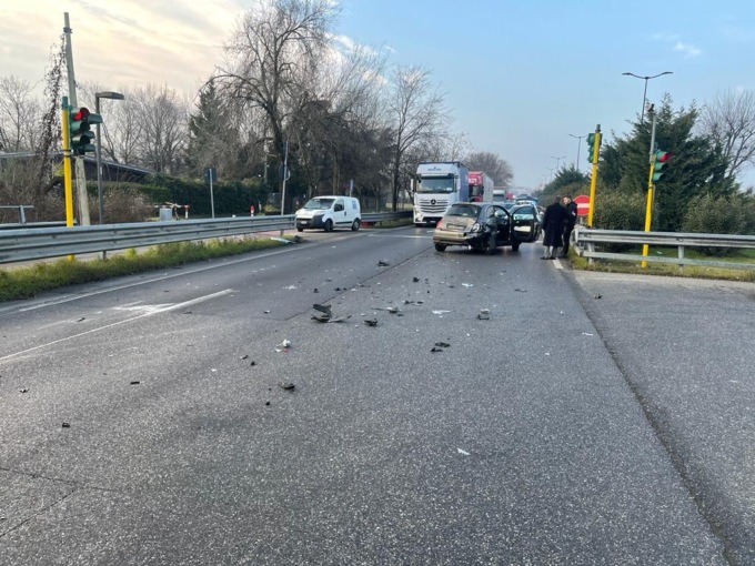 Segrate, incidente in via Cassanese direzione Pioltello