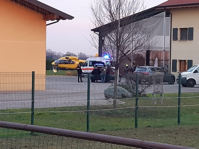 Infortunio in agriturismo: a Cambiago arriva l’elisoccorso