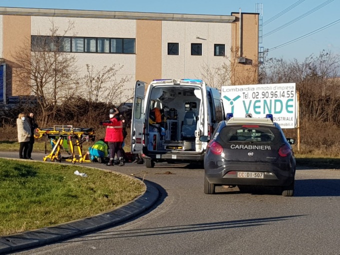 incidente in moto a trezzano rosa