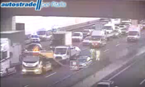 Incidente sull'A4 direzione Milano. Traffico bloccato tra Capriate e Trezzo