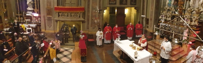 L’arcivescovo a Cassina de’ Pecchi benedice il progetto di Filippide