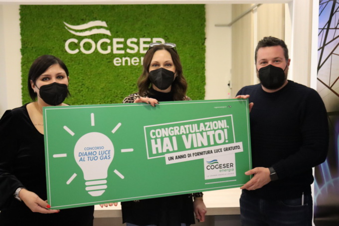 Anche una pozzuolese si aggiudica un anno di energia gratis con Cogeser