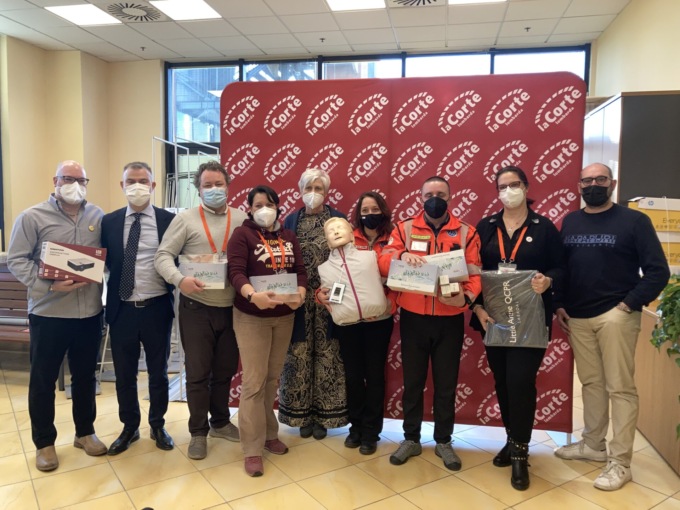 Materiale sanitario donato ai Vos di Gorgonzola da La Corte Lombarda