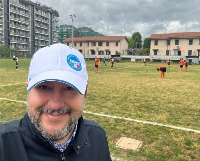 Matteo Salvini scende in campo… a Brugherio