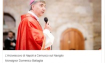 L'arcivescovo di Napoli monsignor Mimmo Battaglia in vista in Martesana