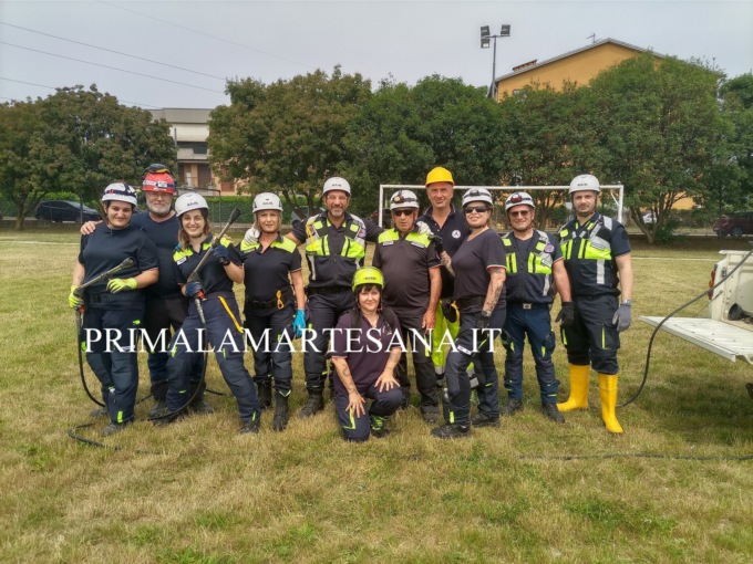 Esercitazione dei gruppi di Protezione civile del Com 18