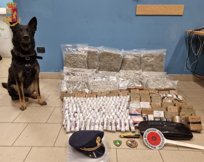 Vignate: la Polizia di Stato sequestra oltre 80 chilogrammi di droga e arresta uno spacciatore