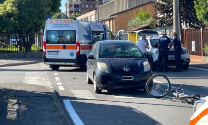 Ciclista di 23 anni investito intervento in codice rosso