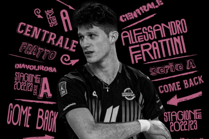Il centrale Alessandro Frattini torna nei Diavoli Rosa