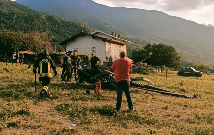 Valtellina tragedia cade elicottero muore uno di Capriate
