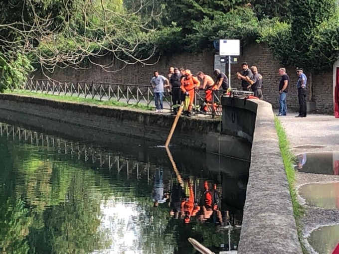 trovato un cadavere nel naviglio a vaprio d'adda