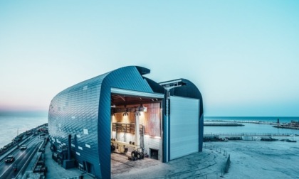 I nuovi hangar del cantiere Rossini a Pesaro
