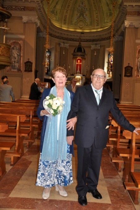 L’ex primo cittadino di Truccazzano festeggia 60 anni di matrimonio