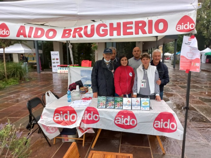 Aido Brugherio: neanche la pioggia frena lo spirito dei donatori